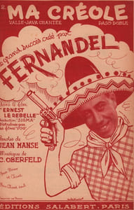 Partition de la chanson : Ma créole Ernest le rebelle