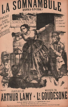 Partition de la chanson : Somnambule extra-lucide (La) Edition plus tardive . Goudesone-Busseuil Mme - Goudesone Louis - Lamy Arthur