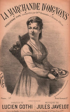 Partition de la chanson : Marchande d'oignons (La) Alcazar d'Hiver. Bonnaire Eléonore - Javelot Jules - Gothi Lucien