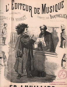 Partition de la chanson : Editeur de musique (L')       Chansonnette Théâtre du Palais Royal