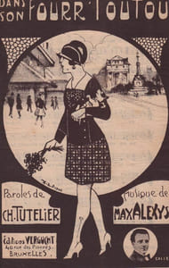 Partition de la chanson : Dans son fourr' Toutou Autre titre : Elle a deux fossettes (Musique René Demaret)      Chansonnette 