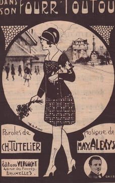 Partition de la chanson : Dans son fourr' Toutou Autre titre : Elle a deux fossettes (Musique René Demaret) Chansonnette . - Alexys Max - ...