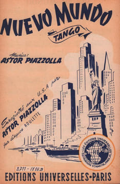 Partition de la chanson : Nuevo Mundo Enregistré aux U.S.A. par Astor Piazzolla . - Piazzolla Astor -