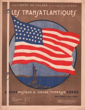 Partition de la chanson : Transatlantiques (Les) Suite de valses sur des motifs de l'opérette . - Terrasse Claude -