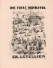 Partition de la chanson : Foire Normande (Une)       Scène Comique,Scène .  - Le Tellier Ch. - Letellier Ch.