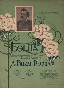 Partition de la chanson : Lolita Serenata Spagnuola    Tampon sur la couverture   