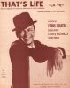 Partition de la chanson : That's life  Vie (La)   Infime déchirure sans manque bas de couverture   . Sinatra Frank - Kay Dean,Gordon Kelly - Marchand ...
