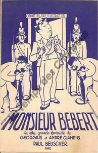 Partition de la chanson : Monsieur Bébert
