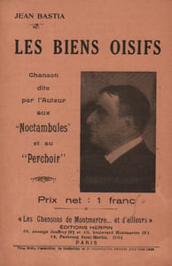 Partition de la chanson : Biens oisifs (Les) Noctambules,Perchoir
