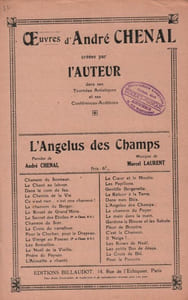Partition de la chanson : Angelus des champs (L')        