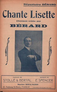 Partition de la chanson : Chante Lisette     Papier fragilisé   