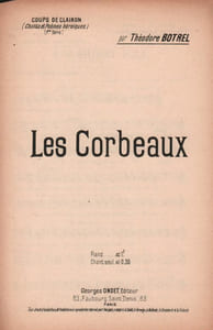 Partition de la chanson : Corbeaux (Les) Coups de clairon (Chants et poèmes héroïques)