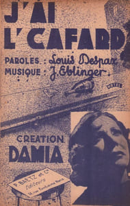 Partition de la chanson : J'ai l'cafard