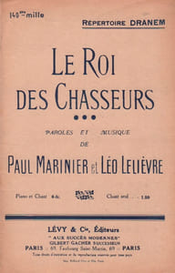 Partition de la chanson : Roi des chasseurs (Le) Chanson comique
