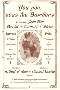 Partition de la chanson : You you, sous les bambous Retirage Fortin 1992