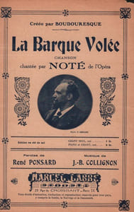 Partition de la chanson : Barque volée (La)