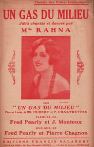 Partition de la chanson : Gas du milieu (Un) Théâtre des Folies dramatiques