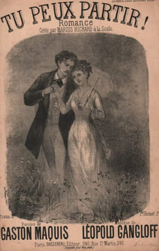 Partition de la chanson : Tu peux partir Romance Scala. Richard Marius - Gangloff Léopold - Maquis Gaston
