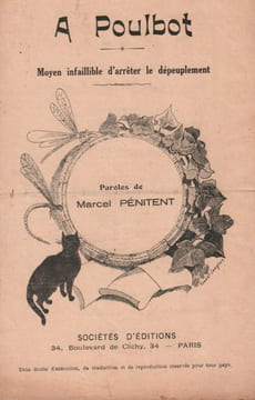 Partition de la chanson : Moyen infaillible d'arrêter le dépeuplement A Francisque Poulbot ce monologue " Moyen infaillible d'arrêter le dépeuplement ...