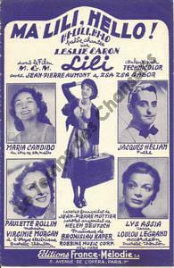 Partition de la chanson : Ma Lili, Hello ! Jean-Pierre Aumont - Zsa-Zsa Gabor Lili