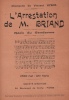 Partition de la chanson : Arrestation de M. Briand (L') Récit du Gendarme    Trace de pliure centrale   Récit comique .  -  - Hyspa Vincent
