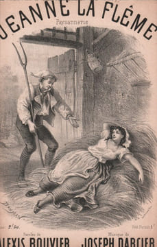 Partition de la chanson : Jeanne la flême Paysannerie . - Darcier Joseph - Bouvier Alexis