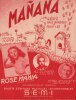 Partition de la chanson : Manana  Maniana      . Mania Rose,Romans Alain,Rossotti Henri - Lee Peggy,Barbour Dave - Plante Jacques