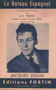 Partition de la chanson : Bateau Espagnol (Le)