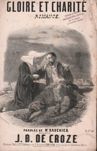 Partition de la chanson : Gloire et Charité       Romance 