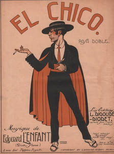 Partition de la chanson : El chico     Trace de mouillure   