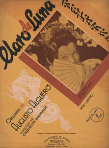 Partition de la chanson : Claro de luna Sylvia Sidney en Madame Butterfly       