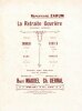 Partition de la chanson : Retraite ouvrière (La)       Chanson d'actualité . Chevalier,Darier,Zarum - Gernal Ch. - Magdel Henri