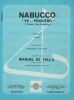 Partition de la chanson : Nabucco  Va pensiero Choeurs des esclaves     . Orchestre Manuel de Falla - de Los Rios Waldo,Verdi Giuseppe - 