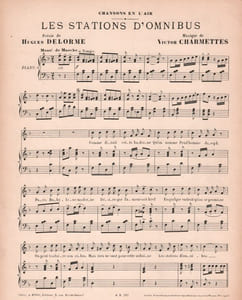 Partition de la chanson : Stations d'omnibus (Les) Poésie