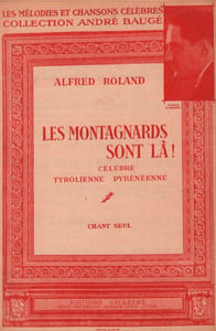 Partition de la chanson : Montagnards sont là ! (Les)