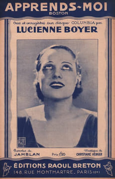 Partition de la chanson : Apprends-moi        . Boyer Lucienne - Verger Christiane - Jamblan