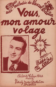Partition de la chanson : Vous mon amour volage