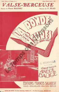 Partition de la chanson : Valse berceuse Gilberte Savary - Paule Andral Ronde des heures (La)