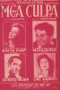 Partition de la chanson : Mea culpa Grand prix de la chanson Française Deauville 1954       . Hélian Jacques,Piaf Edith,Mouloudji,Andrès Line - Giraud ...