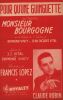 Partition de la chanson : Pour qu'une guinguette      Monsieur Bourgogne  . Robin Claude - Lopez Francis - Vincy Raymond,Vital Jean-Jacques