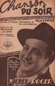 Partition de la chanson : Chanson du soir