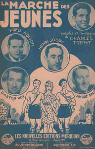 Partition de la chanson : Marche des jeunes (La)