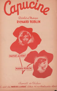 Partition de la chanson : Capucine