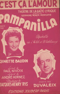 Partition de la chanson : C'est ça l'amour Pampanilla Théâtre de la Gaîté-Lyrique