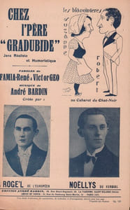 Partition de la chanson : Chez l'Père Gradubide        Européen (L'),Chat Noir,Kursaal