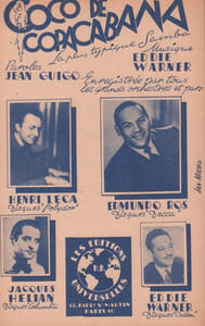 Partition de la chanson : Coco de Copacabana