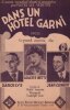 Partition de la chanson : Dans un hôtel garni        . Betty Colette,Clément Jean,Darcelys - Goehr Rudolph - Vaucaire Michel