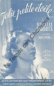 Partition de la chanson : Jolie petite étoile Adieu chérie