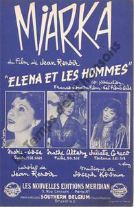 Partition de la chanson : Miarka Elena et les hommes