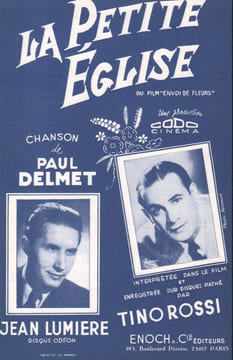 Partition de la chanson : Petite église (La) Retirage Envoi de fleurs . Rossi Tino,Lumière Jean - Delmet Paul - Fallot Charles